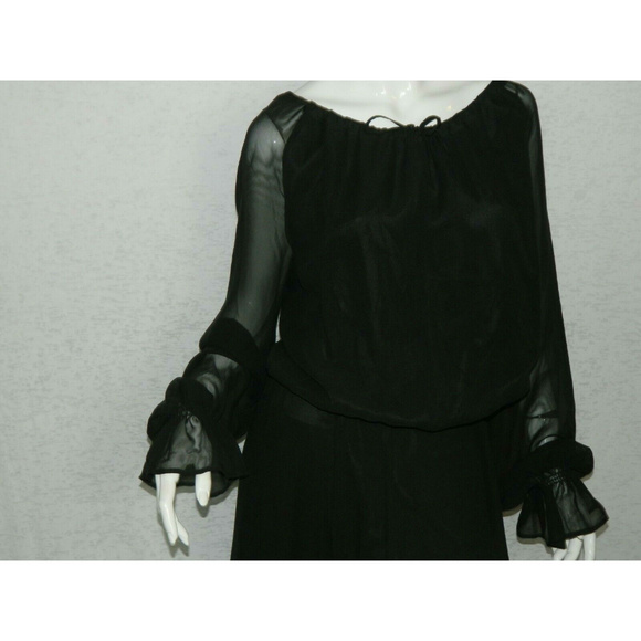 Raquel Diniz Round Neck Long Sleeve Flare Dress 46 - Picture 4 of 8